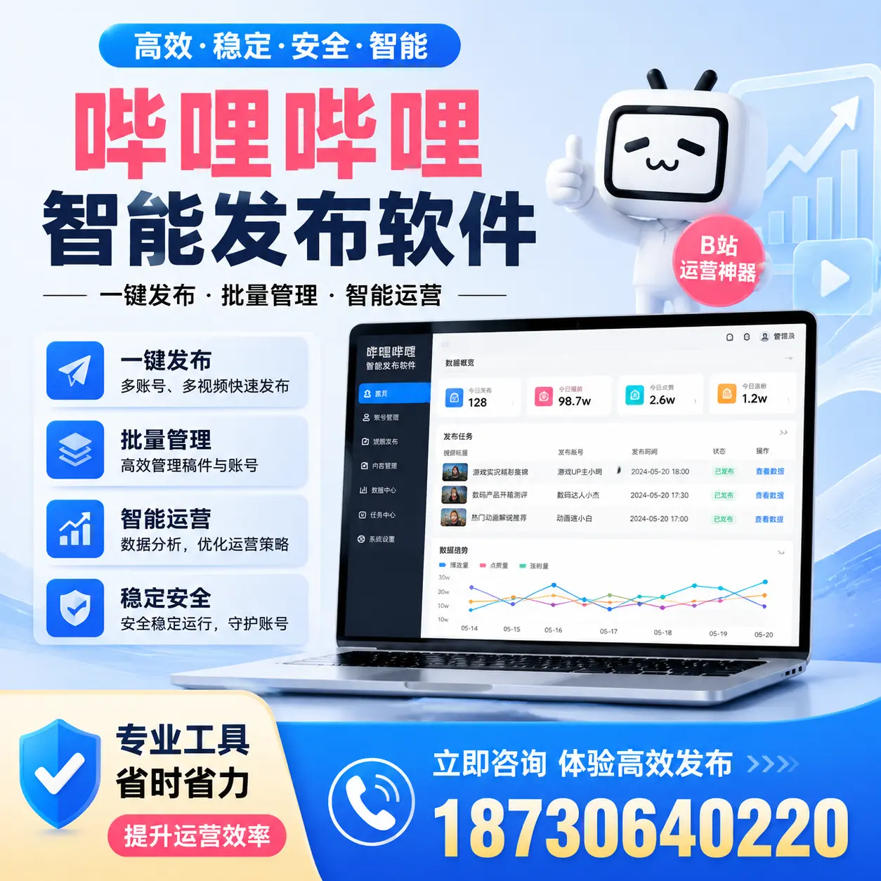 解密哔哩哔哩智能发布软件：功能与优势分析在临汾